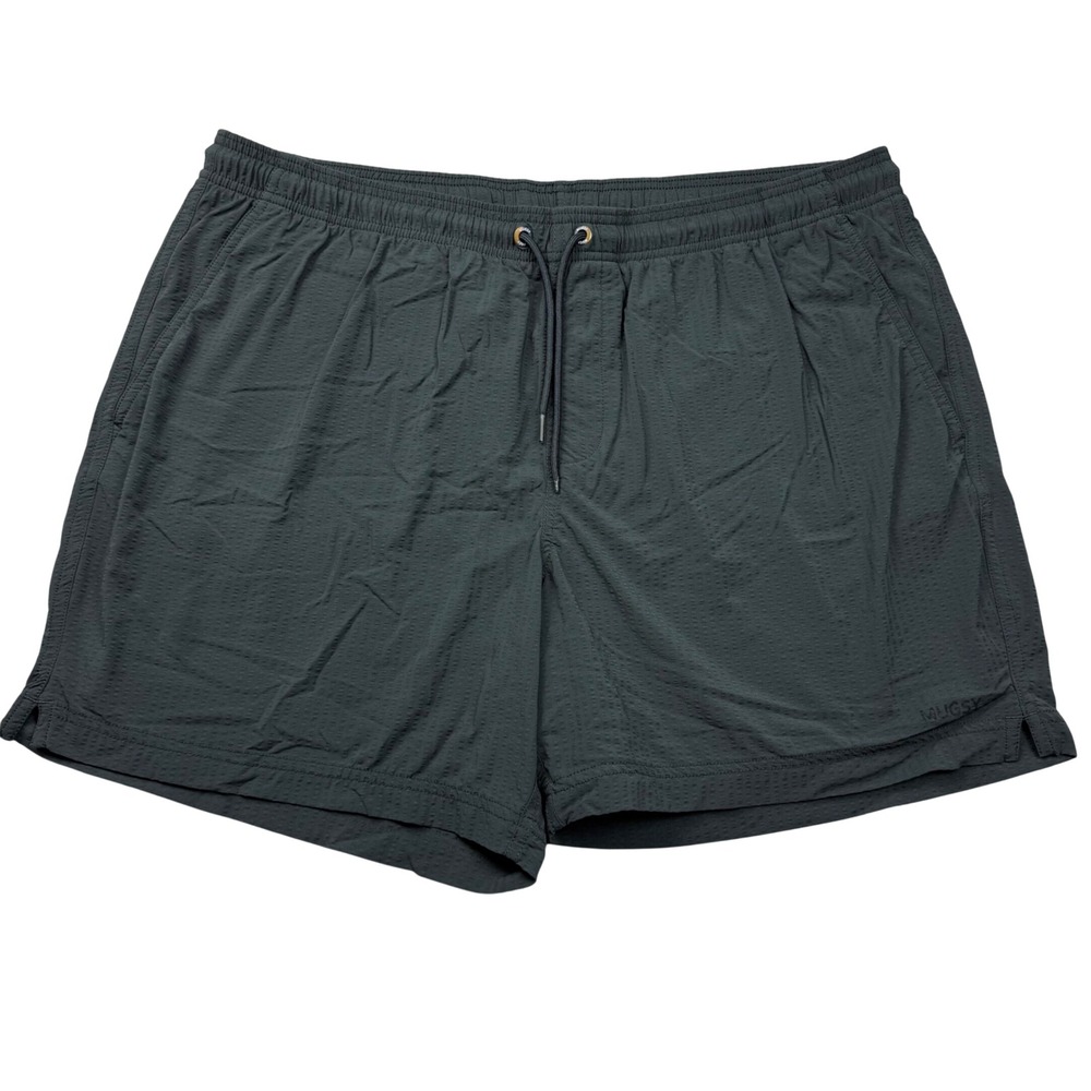 Mugsy Mens Performance Swim Trunks Charcoal Gray 6 Inch Inseam XL